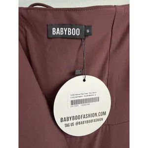 NEW Babyboo Maliyah Maxi Dress in Plum Brown Size Small thumbnail 7