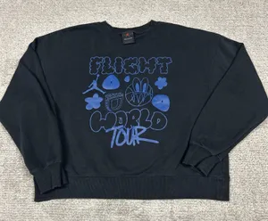 Jordan Womens Small Brooklyn Sweatshirt Artist Series Flight World Tour Fleece thumbnail 1