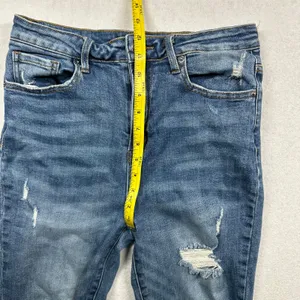 Risen Women’s High Rise Distressed Jeans Size 29 Raw Hem Skinny Ankle thumbnail 7