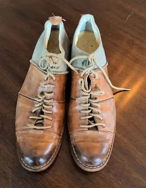 Vintage Timberland Boot Company Brown Lace Up Shoes 👞 Size 7 thumbnail 1