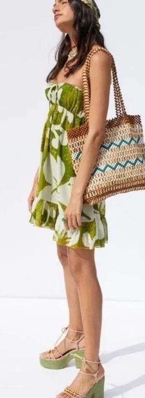 Urban Outfitters Davina Bandeau Babydoll Mini Dress Size Small thumbnail 2