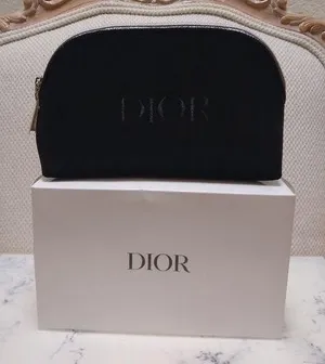 Dior Black Velvet Silver Zipper Trousse Pouch Clutch Bag thumbnail 1