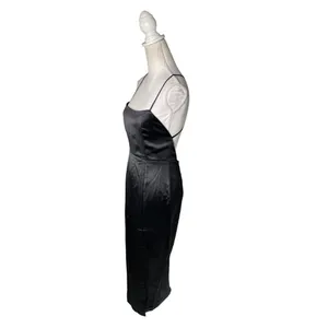 Bardot Hallie Cross Back Midi Dress Black Womens Size Medium thumbnail 8