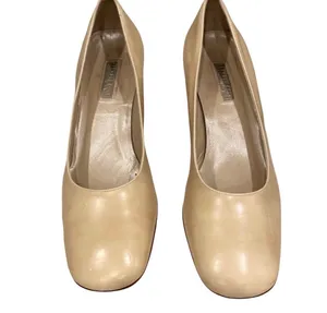 Kenneth Cole Retro Cocktail Hour Square Toe Heels Shoes Cream Tan 10 Dress thumbnail 2