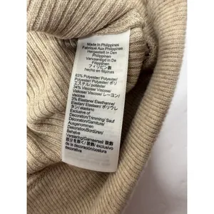 J.Crew Ribbed Crewneck Puff Long Sleeve Sweater Womens Size S‎ Brushed Tan New thumbnail 6