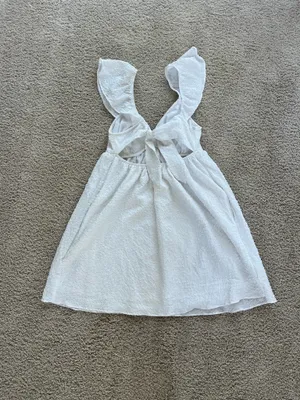 American Eagle Dress White Mini Tie Back thumbnail 2