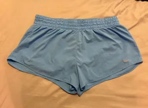 Nike DRI-FIT Women’s Light Blue Athletic Shorts thumbnail 1