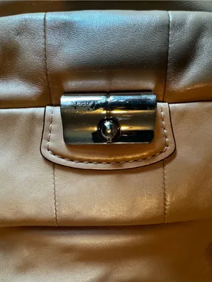 Coach Vintage Tan Brown Leather Shoulder Hobo Bag thumbnail 6