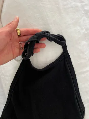 American Eagle Black Halter Neck Tank Top thumbnail 2