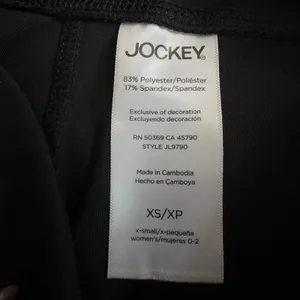 Jockey Cropped‎ Slit Flare Pant Women XS Black New High Rise Active Leggings thumbnail 7
