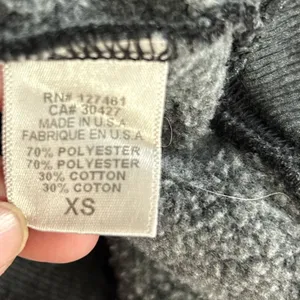 Wildfox Body By Trey Graphic Fleece Sweatshirt XS Charcoal Gray thumbnail 12
