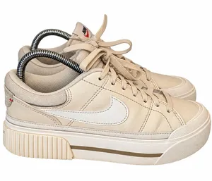 Nike Women's Court Legacy Lift Size 7 Cream Ivory thumbnail 1