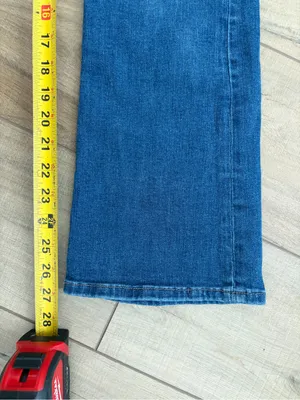 Voyageur by Mersea Nomad Cropped Mini Bootcut Flare Blue Denim Stretch Jeans 25 thumbnail 8