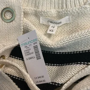 MAURICES nwt slightly cropped striped sweater thumbnail 5