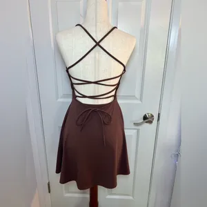 Tennis Dress for Women‎ Backless Lace Up Workout Dress Size Medium thumbnail 9