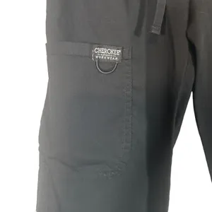 Cherokee Workwear Black Lightweight Medical Scrub Pants Women Sz XS thumbnail 5