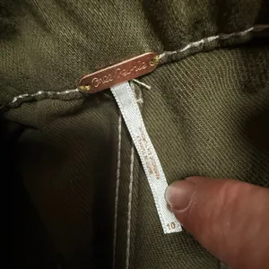 Free People Olive Green Paperbag‎ Waist Utility Mini Skirt Size 10 thumbnail 3