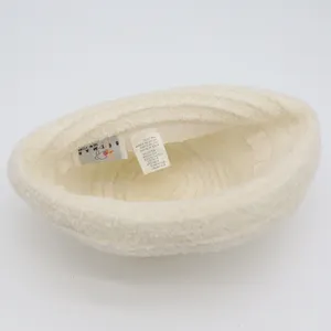 Betmar Hat Womens O/S Cloche Cream Fuzzy Textured Boucle Excellent thumbnail 6