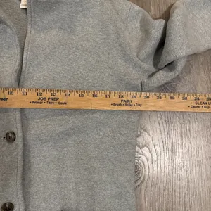 J Crew women's S gray knit sweater blazer Grey‎ Cardigan Jacket thumbnail 4