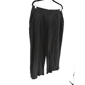 Pact Sweatpants Wide Leg Size L Black Organic Cotton Loungewear Athleisure thumbnail 2