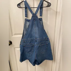 Boom Boom Jeans Women’s Blue Denim Overalls size large thumbnail 2