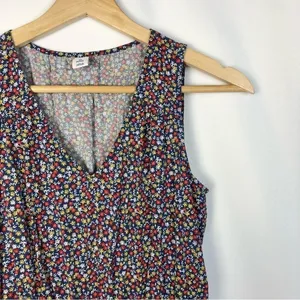 Old Navy Petite Navy Blue Colorful‎ Ditsy Floral Mini Dress XSP thumbnail 3
