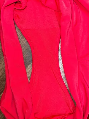 aerie Bright Red High-Cut Cheeky Swim Bottom High Cut Cheeky thumbnail 4