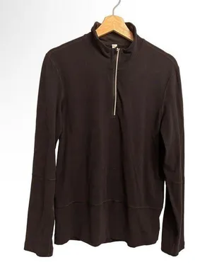 Classic Activewear 1/4 Zip Pullover Black Medium thumbnail 2