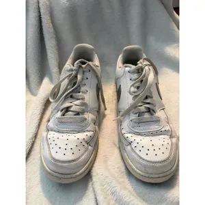 Nike Court Vision‎ Low Sneaker Basketball White Metallic Silver Women's Size 8 thumbnail 8