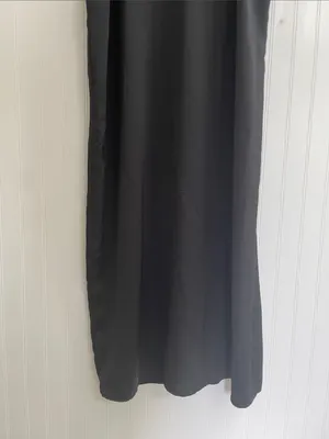 A NEW DAY Satin Cami V-Neck Sleeveless Midi Length Slip Dress in Black Size XL thumbnail 6
