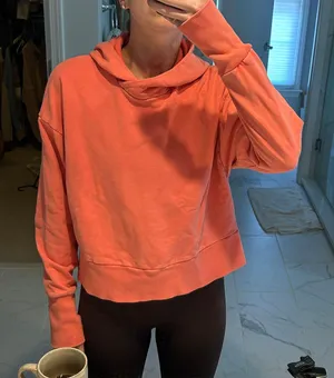 JoyLab Cropped Orange/Pink Hoodie thumbnail 1