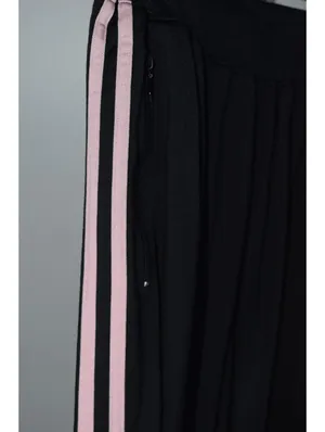 Adidas Track Pants SZ XL Black Pink Stripe Athletic Straight Leg Joggers thumbnail 5