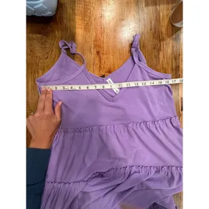 Zenana Purple Tiered Boho Maxi Dress with Pockets Small thumbnail 9