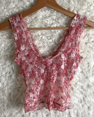 Tilly'S Women'S Full Tilt Pink Lace Tank Top~Size Xxs/Petite~Nwt! thumbnail 7