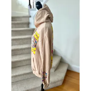 Peanuts Inner Peace Snoopy Tan Floral Graphic Hoodie thumbnail 5