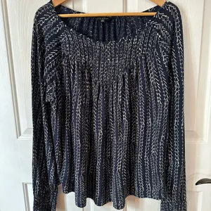Lucky Brand Black and White Patterned Blouse thumbnail 3