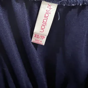 Xhilaration Navy blue ruffle chiffon maxi dress size XS thumbnail 5