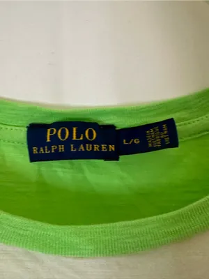 Polo by Ralph Lauren Lime Green & White Striped Midi Dress thumbnail 2