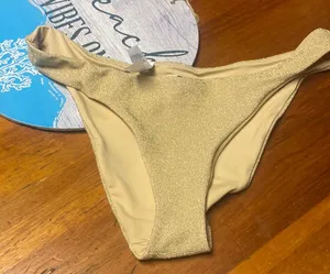 Aerie Gold Bikini Bottom thumbnail 1