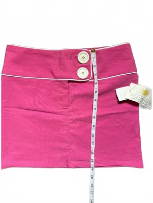 NWT Vintage Y2K Sunshine Apparel Pink Low Rise Mini Skirt Size 5 USA Made thumbnail 4