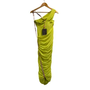 House of CB Valentina Lime Asymmetric Cutout Corset Midi Girls Night Dress NWT S thumbnail 4
