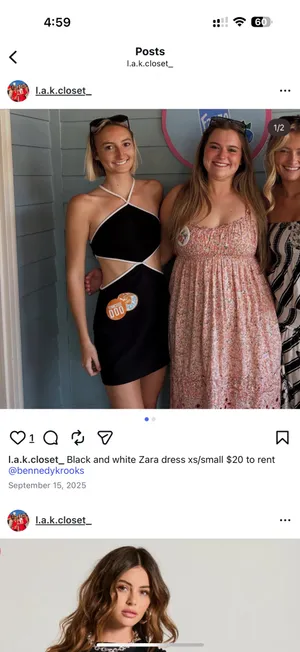 ZARA Dress Black Mini thumbnail 2