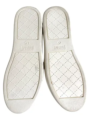 EUC Badgley Mischka Leather Barre Rhinestone Embellished Slip-On Flats Size 8 thumbnail 8