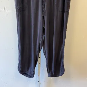 Sonoma Goods For Life Women's XL Gray Lyocell Linen Blend‎ Jogger Pants Cropped thumbnail 4