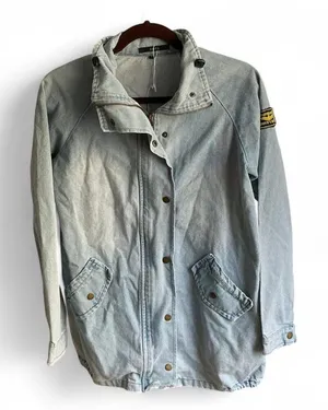 Zaful Jean Parka Gooby K-S Patrol Commanding Officer‎ Patch- Light Denim- Collared thumbnail 1