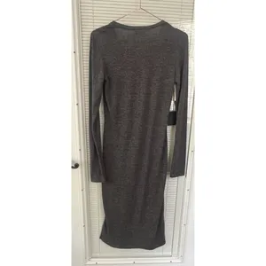 Aritzia Wilfred Free Dark Gray Bodycon Midi Dress Size M‎ Effortless Capsule thumbnail 3