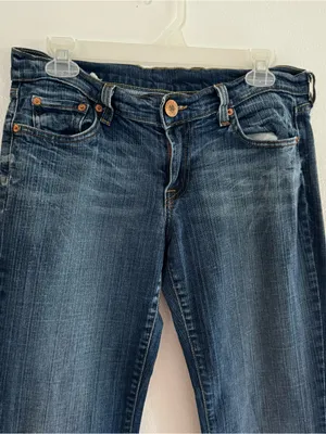 Lucky Brand Sweet N Low Jeans Women’s 10/30 Bootcut Embroidered Made in USA thumbnail 2