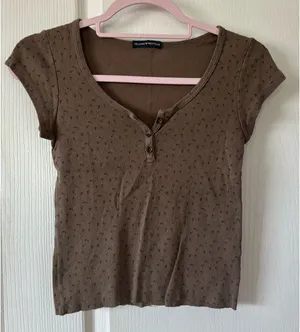 Brandy Melville Brown Floral Top thumbnail 1