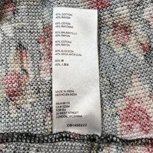 Anthropologie Pilcro Thermal Top Womens XL Split-Neck‎ Floral Waffle Knit Boho thumbnail 10