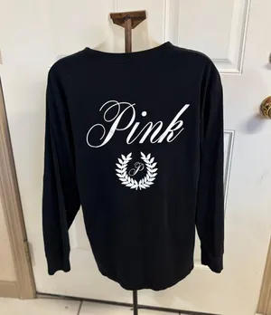 Med VS PINK black LS Tee thumbnail 2